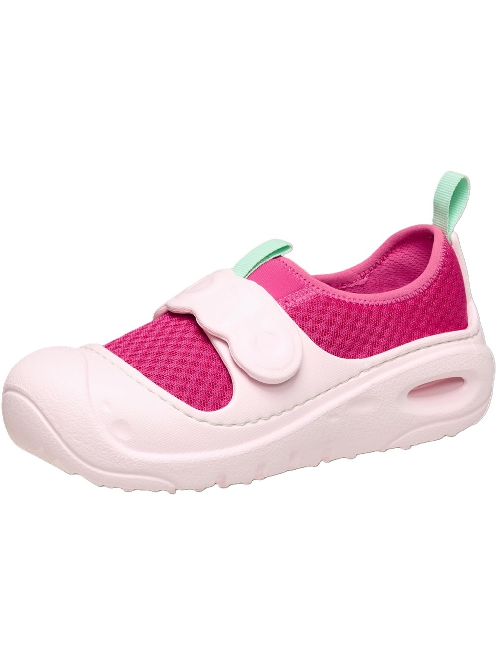 CROCS Pink and Mint Kids Water Shoe with Mesh Upper
